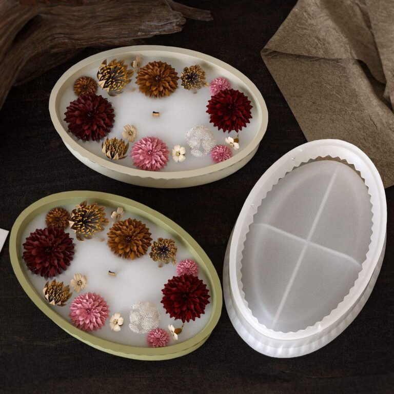 Oval Stripe Storage Tray Silicone Mold