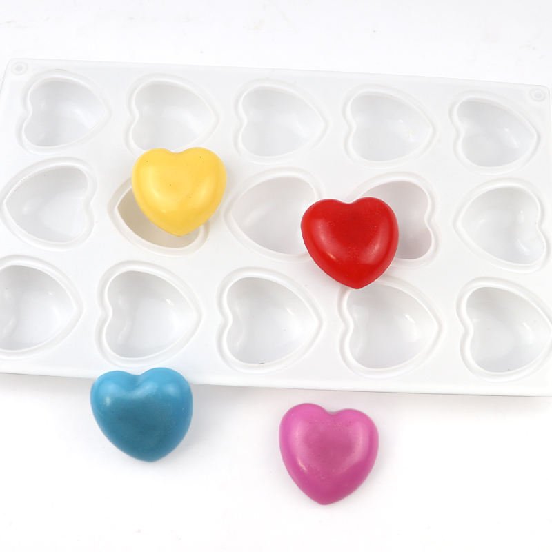 15 cavity heart mold