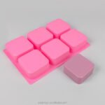 6 Cavity squire Round Corner Silicone Mold
