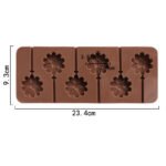Lollipop Mold 6 Cavity Sunflower Shape