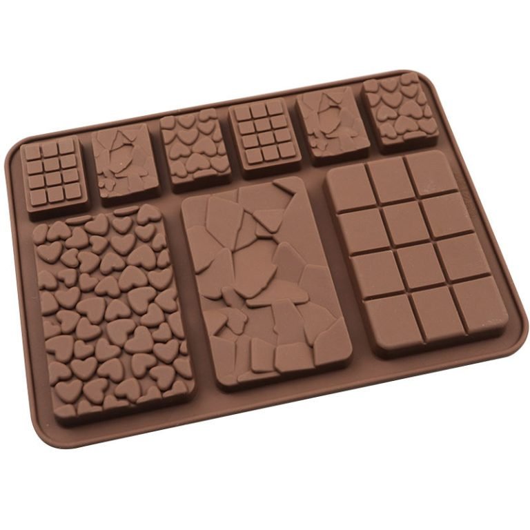 9 Cavity Waffle Chocolate Molds