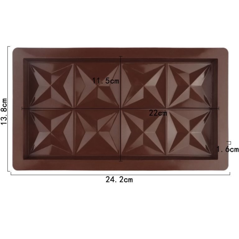 Diamond Shape Large Hole Chocolate Mold