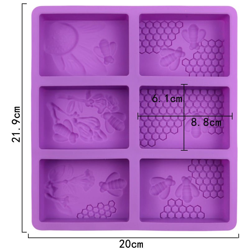 Honeycomb Rectangle Soap Mold