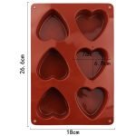 love Heart Shape Silicone Cake Mold